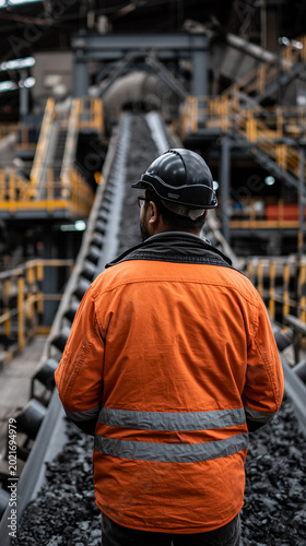 Industrial Worker in a coal...
