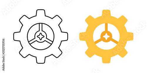 Tableau sur toile AI orchestration layer icon