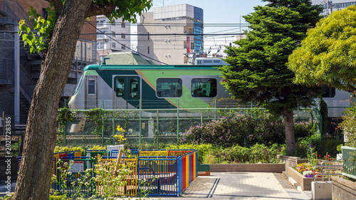 公園と電車