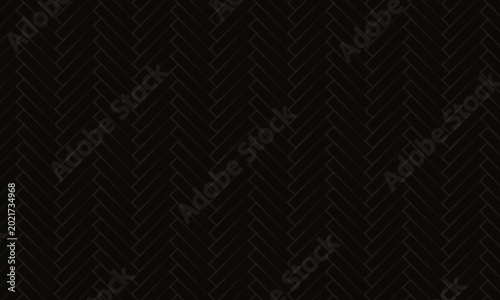 Luxury Dark Black Herringbone Texture Background with Elegant Geometric Pattern