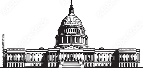 Schilderij op canvas united states capitol building