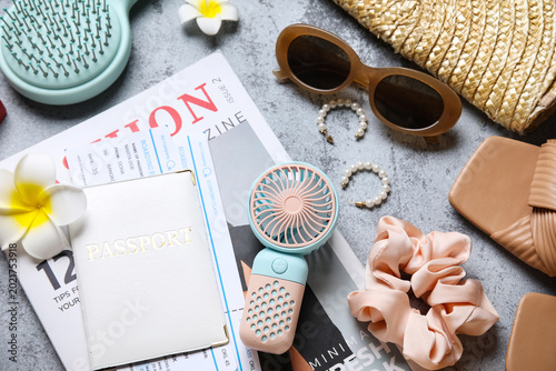 Female summer accessories w...