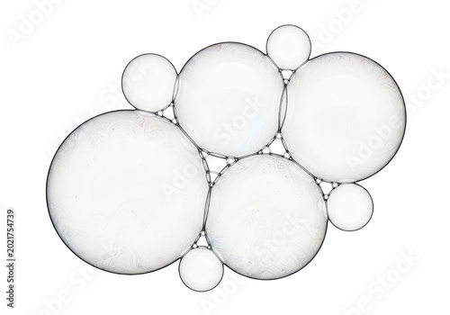 Bubbles Macro Realistic Photo Transparent Background