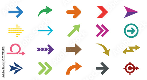 Colorful Directional Arrows and Symbols Icon Set in Flat Design Free Download Colorful Directional Arrows and Symbols Icon Set in Flat Design - GFXLoad