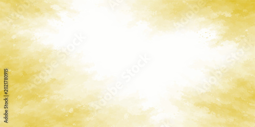 Golden vector background with soft yellow gradient and white center
