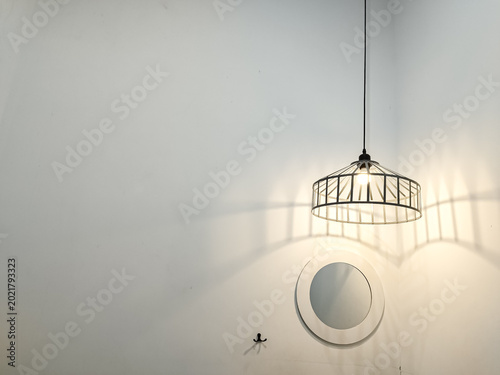 Photography Spherical light bulbs installed as ceiling lamps in contemporary office or home interiors,  focusing on functional illumination