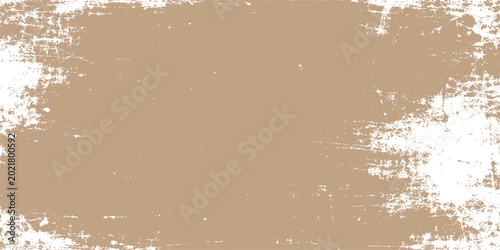 Brown grunge background with white distressed texture vector illustration