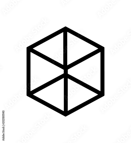 abstract cube 3d render