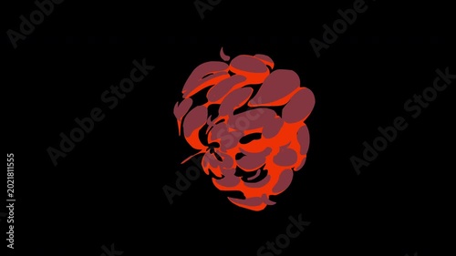Anime Element Lava Flow 4K