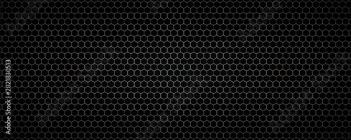 Cuadro en lienzo Dark metal diamond mesh grid background