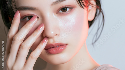 ネイルとメイクの美容ポートレート