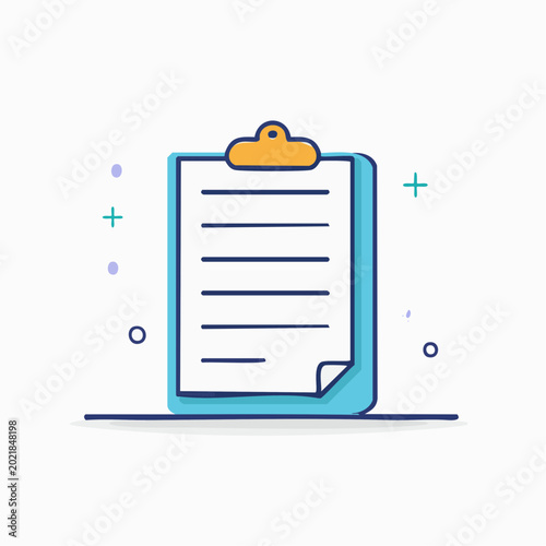Clipboard with Document Icon