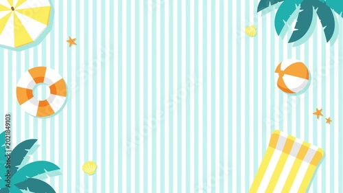 Tropical Summer Background Animation (4K)