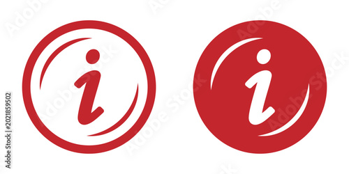 Photos information icon set