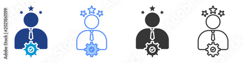 Фотография Professionalism icon set multiple style collection