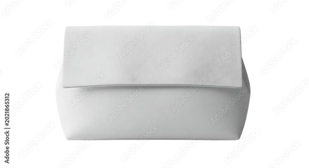 Fototapeta premium Blank flexible pouch packaging mockup isolated on transparent background for product presentation