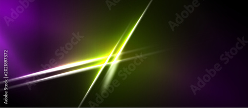 Vászonkép Abstract background features vibrant purple, green hues