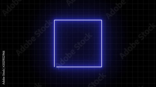glowing rectangle, Square line spectrum