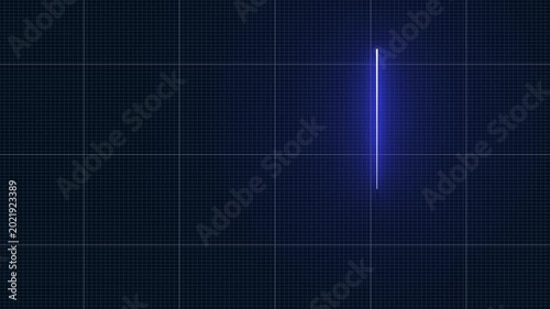 glowing rectangle line, Square line spectrum loop