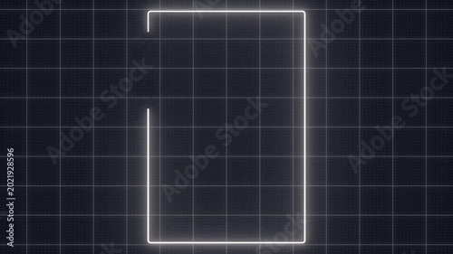 glowing rectangle, Square line spectrum