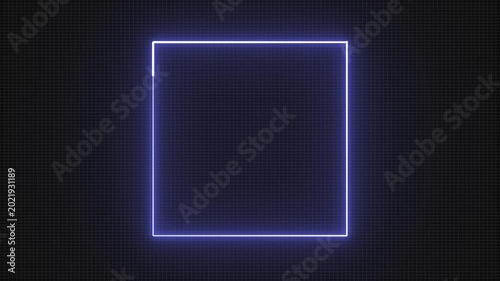 glowing rectangle, Square line spectrum
