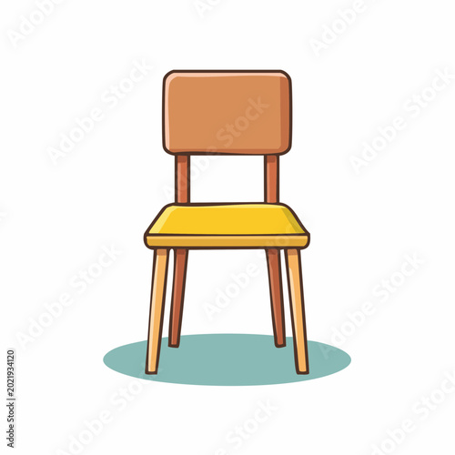 Cartoon Chair Illustration