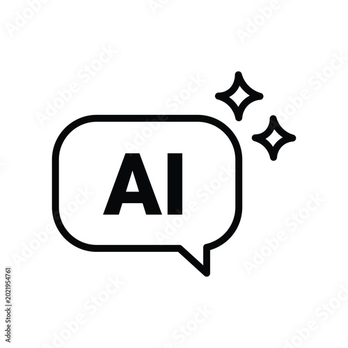 Chatbot AI Outline Icons Collection