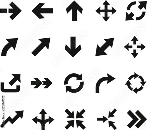 Modern Interface Navigation Arrow Silhouette and Vector Illustration Free Download Modern Interface Navigation Arrow Silhouette and Vector Illustration - GFXLoad