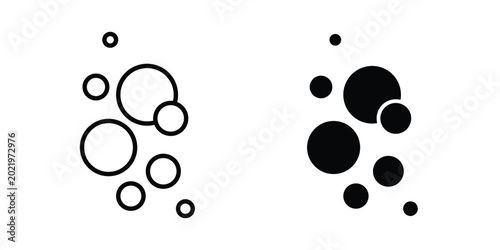 Photos Bubble icon. Doodle Icon in Minimal Line Art Style