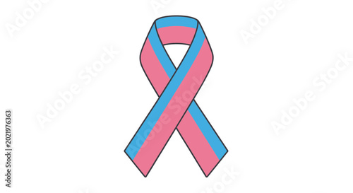 Bild auf Leinwand Transgender Pride Ribbon