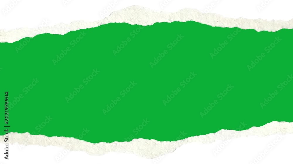 Torn Paper Reveal Animation on Green Screen Stock Video | Adobe Stock