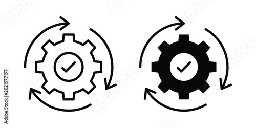 Foto Methodology icon. Doodle Icon in Minimal Line Art Style