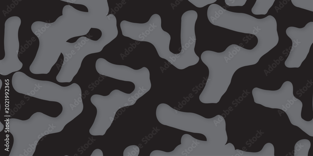 Fototapeta premium Abstract liquid forms and fluid shapes, blobs element, black abstract blobs, irregular shapes, black ink. Modern liquid irregular blob shape abstract elements graphic flat style design fluid vector.