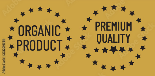 Bilde på lerret premium quality badges