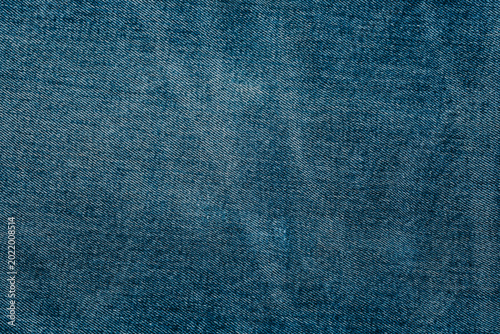 Dark blue denim fabric texture detail