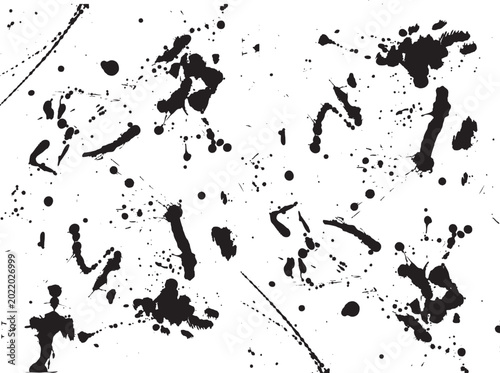 Spray Paint Vector Set Elements isolated to white background