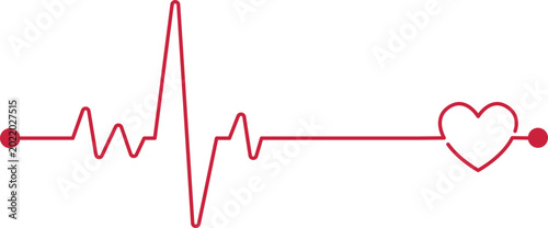 Photos heartbeat line vector heart shape