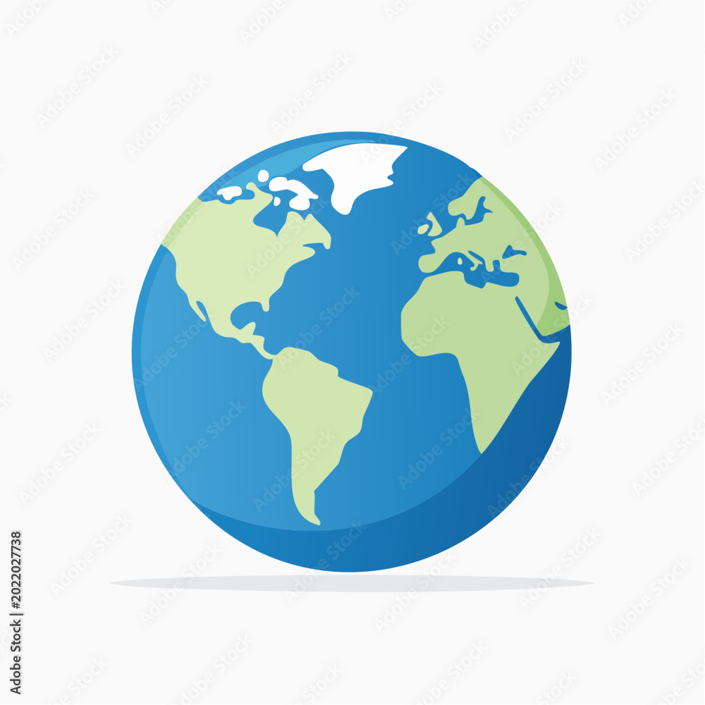 Obraz premium Stylized Globe Illustration