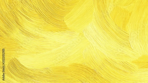 Yellow Brushstroke Texture Background