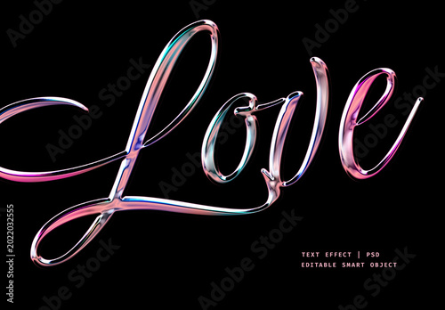 Vivid Chrome Text Effect
