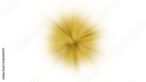 Fotografie Abstract Golden Radial Sunburst Flare Background