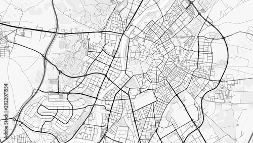 Bild auf Leinwand Valladolid City Map