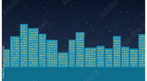 Animated city skyline day to night transition loop for urban backgrounds animation