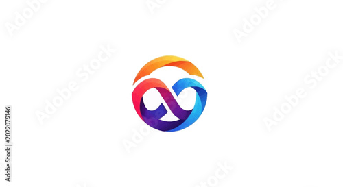 Colorful Infinity Symbol Logo Design.