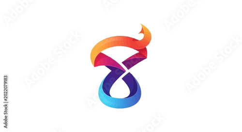 Colorful Infinity Symbol Logo Design.