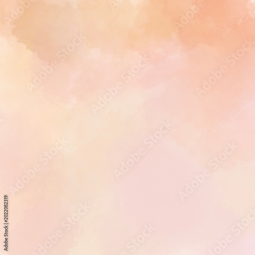 Soft Peach Pastel Watercolor Background Abstract Blurred Texture Design