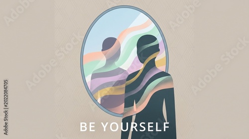 A person embracing their true self, reflecting on LGBTQ+ equality during pride month.