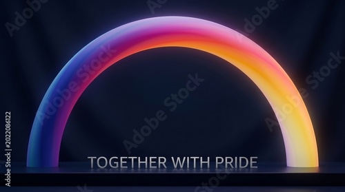 Celebrating Pride Month and LGBTQ+ Inclusivity with a Vibrant Rainbow Archway