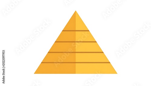 Layered pyramid diagram