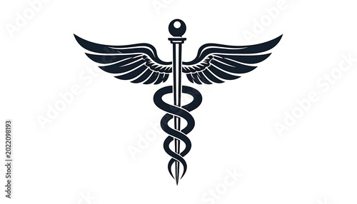 Medical symbol wings snake